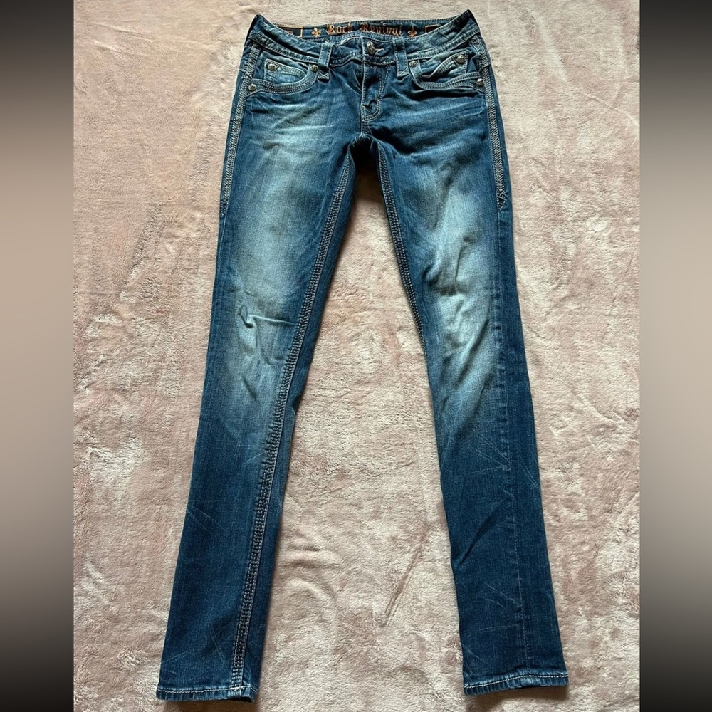 ROCK‎ REVIVAL Skinny Lillian Denim Jeans Blue 26